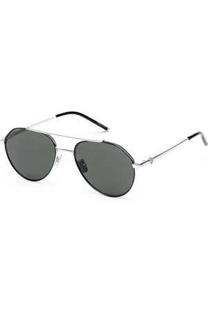 Belstaff Unisex, Accessoires, Gris, Taille: ONE Size Lunettes de soleil en titane avec verres Carl Zeiss