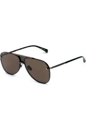 Belstaff Homme, Accessoires, Brun, Taille: ONE Size Lunettes de Soleil en Titane Marron avec Protection UV