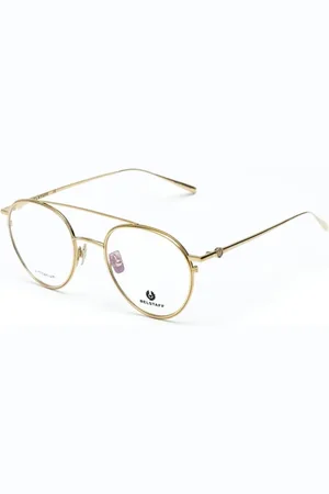 Belstaff Femme, Accessoires, Jaune, Taille: ONE Size Lunettes en Titane Doré avec Verre Clip-On