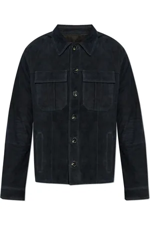 Zadig & Voltaire Homme, Vestes, Bleu, Taille: M Veste en daim