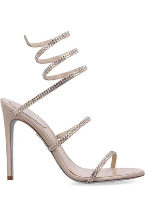 RENE CAOVILLA Femme, Chaussures, , Taille: 37 EU Sandales en Cristal Or