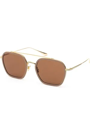 Belstaff Homme, Accessoires, Jaune, Taille: ONE Size Lunettes de soleil en titane avec protection UV