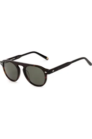 Belstaff Unisex, Accessoires, Brun, Taille: ONE Size Lunettes de soleil en acétate marron avec verres verts
