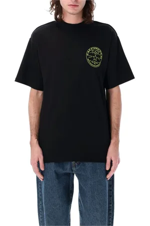 MAGLIANO Homme, Tops, Noir, Taille: M Tee-shirt en Coton Noir avec Imprimé Moderne