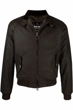 Barbour Homme, Vestes, Vert, Taille: M Blouson ciré à col cheminée