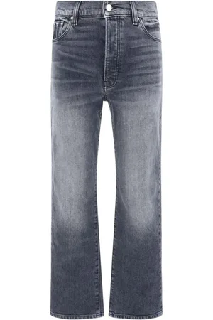 AMIRI Femme, Jeans, Noir, Taille: W25 Pantalon en Denim avec Patch en Cuir