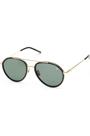 Belstaff Homme, Accessoires, Jaune, Taille: ONE Size Lunettes de soleil artisanales en acier inoxydable