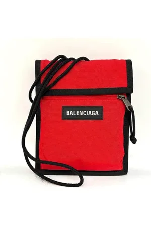 Balenciaga Homme, Pre-owned, Rouge, Taille: ONE Size Pre-owned Toile sacs-balenciaga