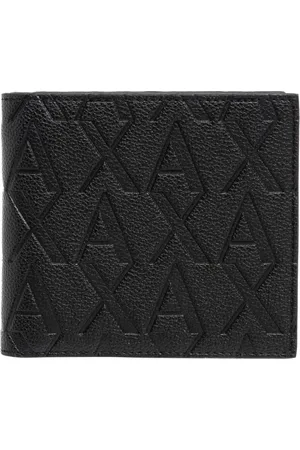 Armani Exchange Homme, Accessoires, Noir, Taille: ONE Size Portefeuille avec motif logo et fentes pour cartes