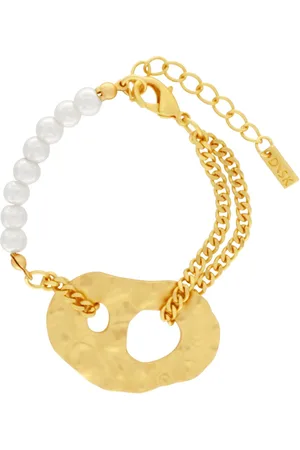 Dansk Copenhagen Femme, Accessoires, Jaune, Taille: ONE Size Bracelet chaîne de perles