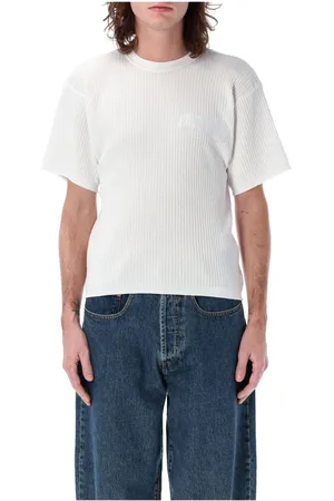 MAGLIANO Homme, Pulls, Blanc, Taille: S T-shirt en Tissu Gaufré