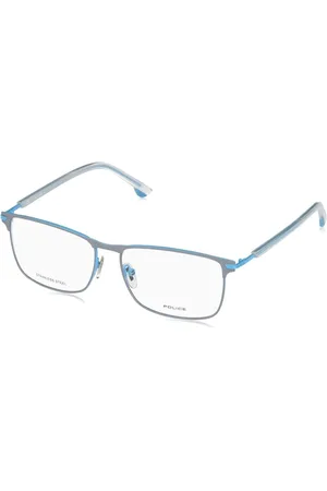 Police Homme, Accessoires, Bleu, Taille: ONE Size Monture en Métal Bleu Lunettes pour Hommes