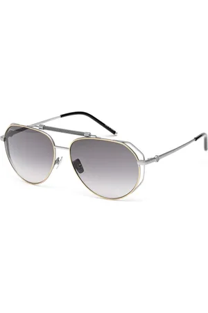 Belstaff Homme, Accessoires, Gris, Taille: ONE Size Lunettes de soleil en titane avec acétate de haute qualité