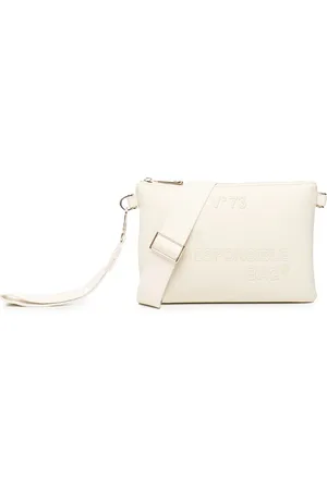 V°73 Femme, Sacs, Blanc, Taille: ONE Size Sac Bandoulière Blanc avec Fermeture Éclair