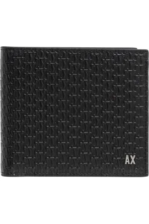 Armani Exchange Homme, Accessoires, Noir, Taille: ONE Size Portefeuille avec Motif Logo et Fentes pour Cartes