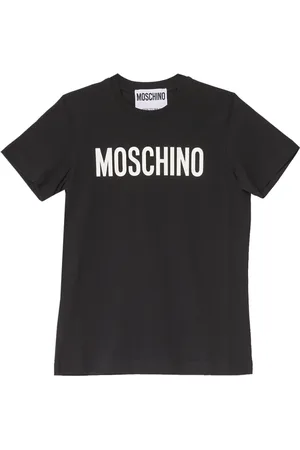 Moschino Femme, Tops, Noir, Taille: 36 FR T-shirt Classique en Coton Noir à Manches Courtes