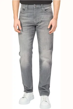 Armani Exchange Homme, Jeans, Gris, Taille: W29 Jean gris 5 poches coupe droite