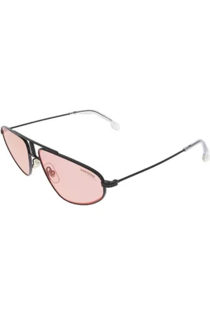 Carrera Femme, Accessoires, Noir, Taille: ONE Size Lunettes de Soleil en Métal Rouge Flash Mirror Femmes