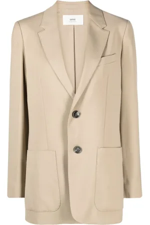 Ami Femme, Vestes, , Taille: 38 FR Blazer à Boutonnage Simple