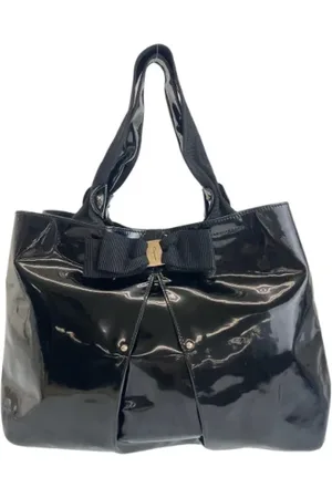 Salvatore Ferragamo Femme, Pre-owned, Noir, Taille: ONE Size Pre-owned Cuir sacs-main