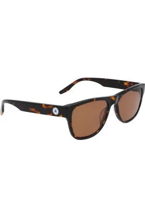 Converse Homme, Accessoires, Brun, Taille: ONE Size Lunettes de soleil en acétate marron avec filtre UV