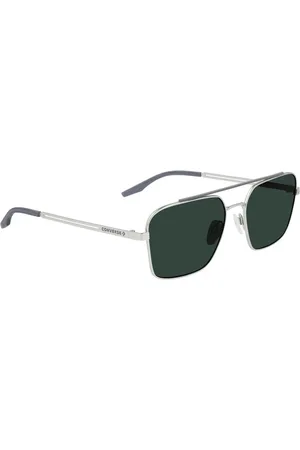 Converse Homme, Accessoires, Gris, Taille: ONE Size Lunettes de soleil en métal argenté avec filtre UV