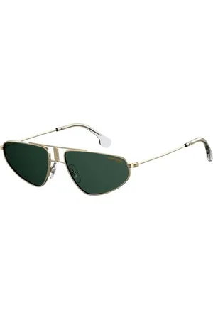 Carrera Femme, Accessoires, Jaune, Taille: ONE Size Lunettes de soleil en métal doré avec dégradé vert