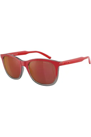 Arnette Homme, Accessoires, Rouge, Taille: ONE Size Lunettes de Soleil en Résine Rouge Catégorie 3
