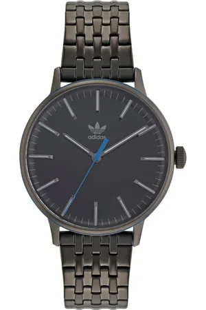 adidas Unisex, Accessoires, Noir, Taille: ONE Size Montre Analogique Quartz en Acier Inoxydable Noir
