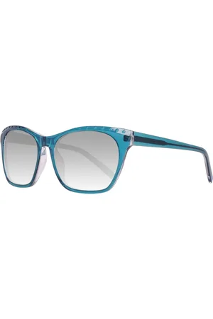ESPRIT Femme, Accessoires, Bleu, Taille: ONE Size Lunettes de Soleil en Résine Bleue Radiant Crash Noir