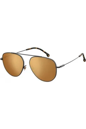 Carrera Homme, Accessoires, Noir, Taille: ONE Size Lunettes de Soleil en Métal avec Accents Dorés pour Homme