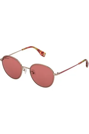 Converse Unisex, Accessoires, Brun, Taille: ONE Size Lunettes de soleil en métal avec décoration florale