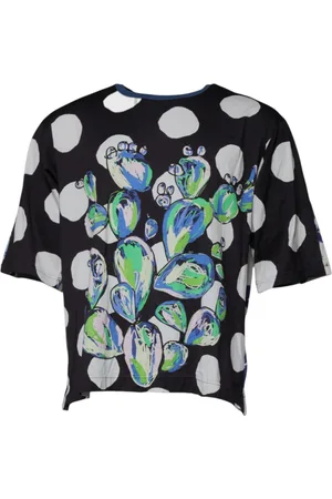 Dolce & Gabbana Homme, Tops, Multicolore, Taille: 2XL T-shirt à col rond imprimé graphique