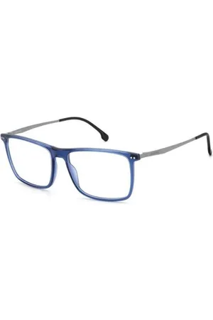 Carrera Homme, Accessoires, Bleu, Taille: ONE Size Montures de Lunettes Rectangulaires Bleues