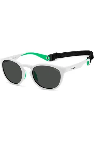 Polaroid Unisex, Accessoires, Blanc, Taille: ONE Size Lunettes de Soleil en Résine Blanche, Catégorie Polarisée 3