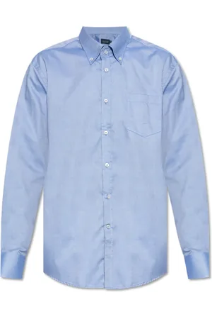 Paul & Shark Homme, Chemises, Bleu, Taille: 4XL Chemise en coton avec poche