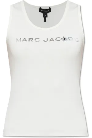 Marc Jacobs Femme, Tops, Blanc, Taille: 38 FR Logo Top