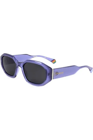 Polaroid Femme, Accessoires, Violet, Taille: ONE Size Monture en métal Lunettes de soleil polarisées Lilas Gris