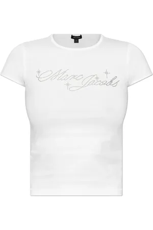 Marc Jacobs Femme, Tops, Blanc, Taille: 40 FR Logo Top