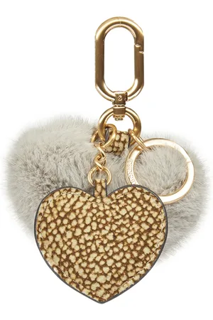 Borbonese Femme, Accessoires, Blanc, Taille: ONE Size Porte-clés Cœur