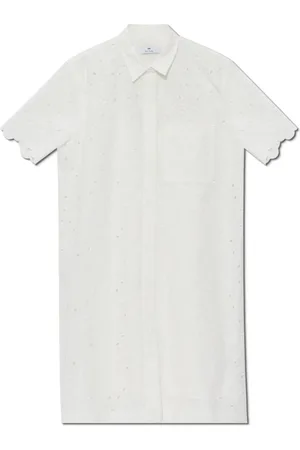 Paul Smith Femme, Robes, Blanc, Taille: 40 FR Robe en dentelle avec poche