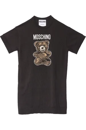 Moschino Femme, Robes, Noir, Taille: 36 FR Robe en Tricot Adrian avec Broderie d