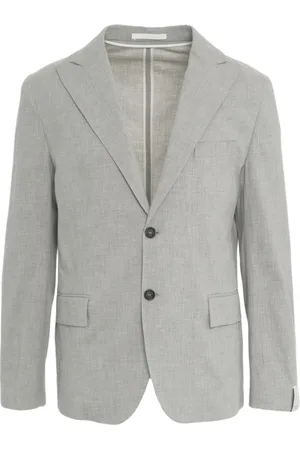Paolo Pecora Homme, Vestes, Gris, Taille: L Blazer Gris Ss25 Mode Homme Élégante