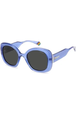 Polaroid Femme, Accessoires, Bleu, Taille: ONE Size Lunettes de Soleil Polarisées Monture Métallique Bleue