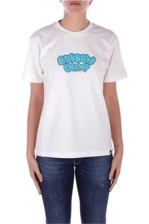 BARROW Femme, Tops, Blanc, Taille: 42 FR T-shirt Beige Logo Poche Avant