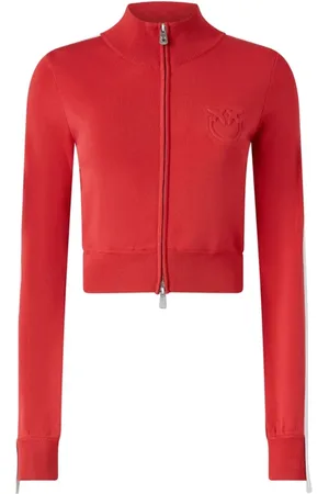 Pinko Femme, Pulls, Rouge, Taille: 40 FR Pull Rouge et Blanc