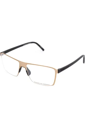 Porsche Design Homme, Accessoires, Brun, Taille: ONE Size Monture en métal marron avec bracelet en métal