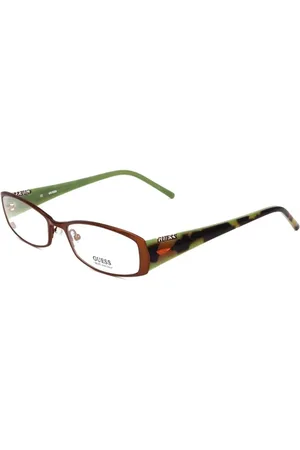 Guess Unisex, Accessoires, Brun, Taille: ONE Size Lunettes Monture Métal Marron Unisexe