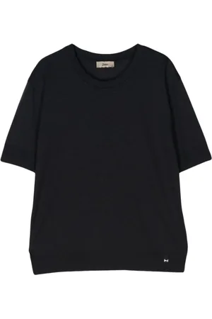 HERNO Femme, Tops, Noir, Taille: 42 FR T-shirt en jersey