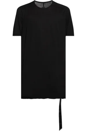 Rick Owens Homme, Tops, Noir, Taille: XL T-shirt en coton
